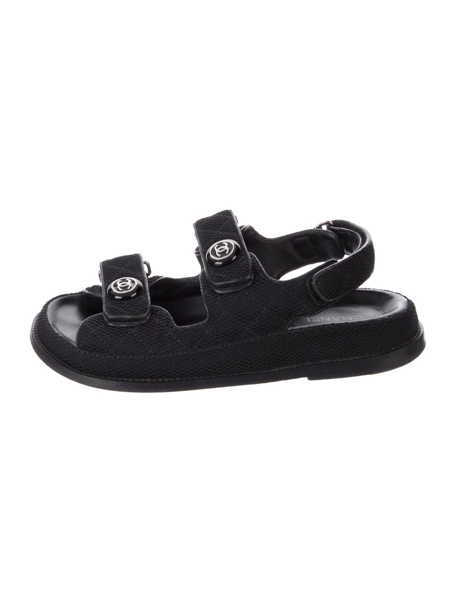 Chanel 2021 Interlocking CC Logo Sandals