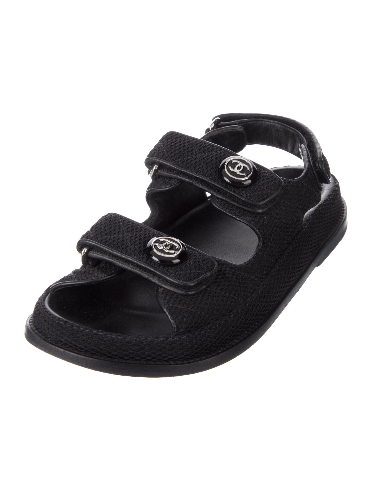 Chanel 2021 Interlocking CC Logo Sandals