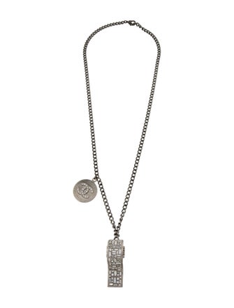 Chanel Strass CC Whistle Pendant Necklace