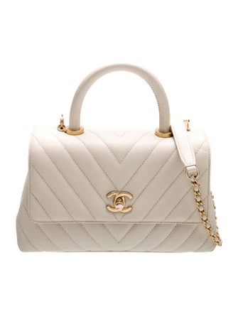 Chanel Chevron Mini Coco Handle Bag