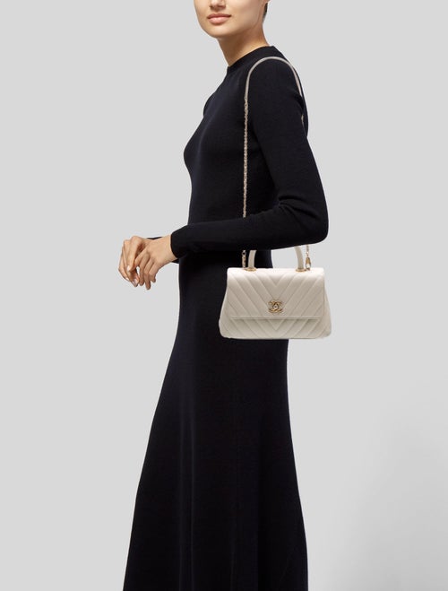 Chanel Chevron Mini Coco Handle Bag