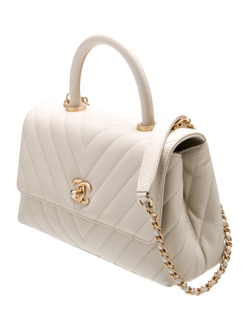 Chanel Chevron Mini Coco Handle Bag