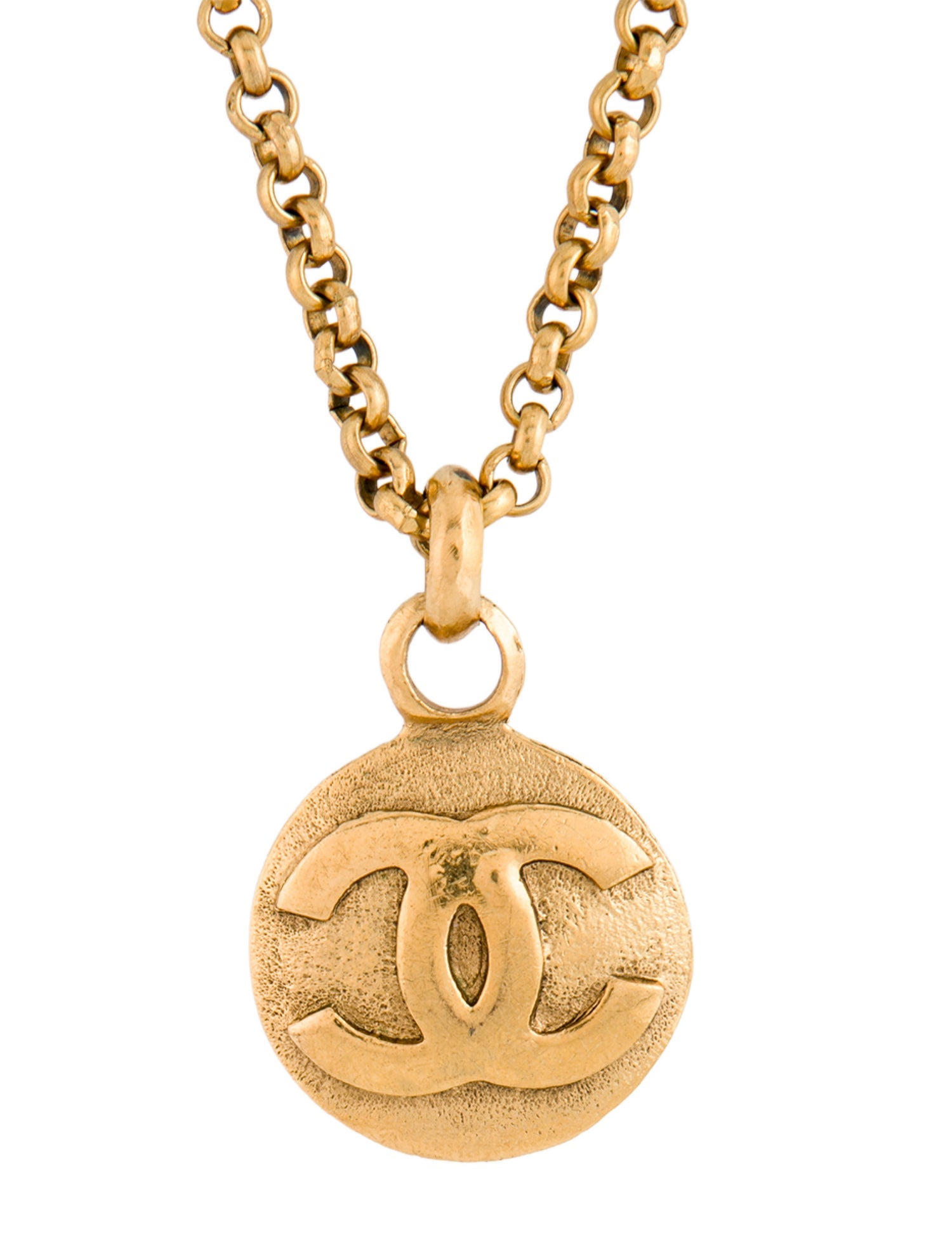 Chanel Vintage CC Pendant Necklace