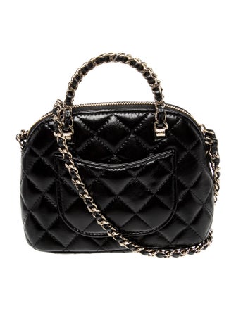 Chanel Mini Shiny Coco Clutch w/ Chain