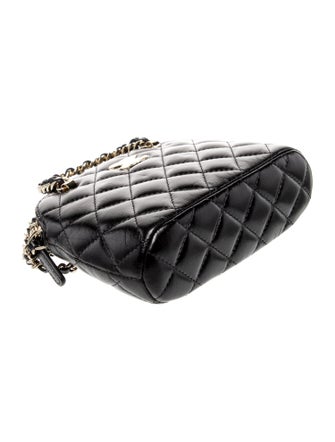 Chanel Mini Shiny Coco Clutch w/ Chain