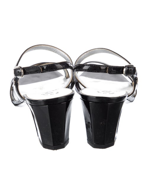 Chanel 2011 Interlocking CC Logo Slingback Sandals