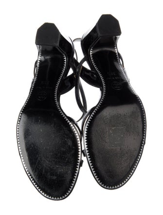 Chanel 2011 Interlocking CC Logo Slingback Sandals