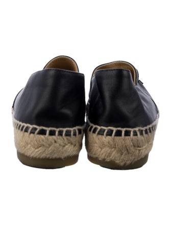 Chanel Interlocking CC Logo Lambskin Espadrilles