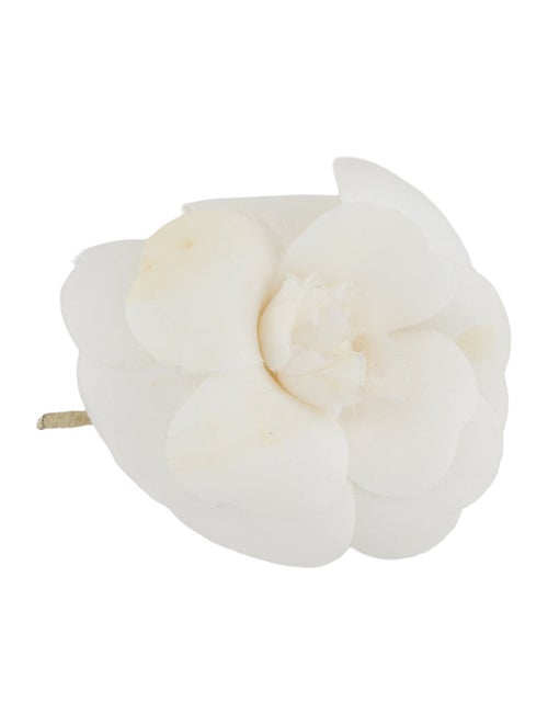 Chanel Vintage Silk Camellia Brooch