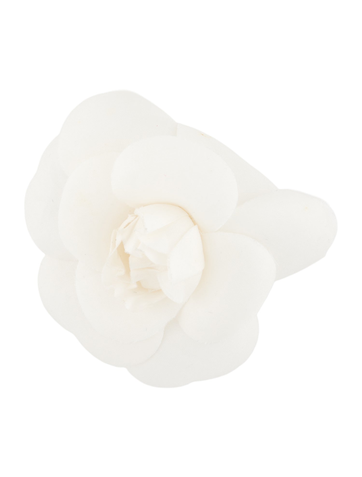 Chanel Vintage Silk Camellia Brooch