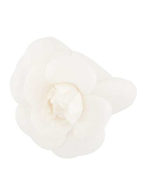 Chanel Vintage Silk Camellia Brooch
