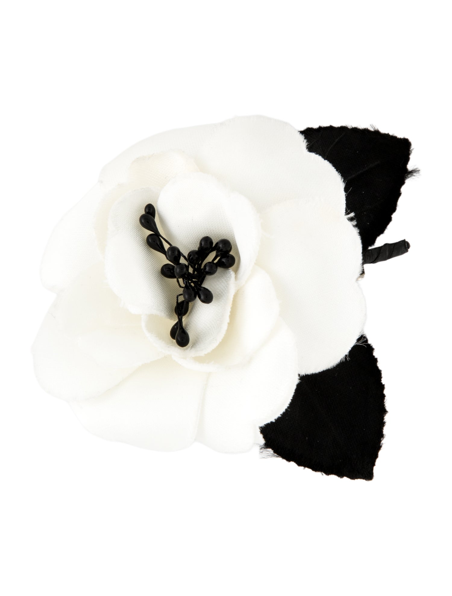 Chanel Vintage Plastic Camellia Brooch