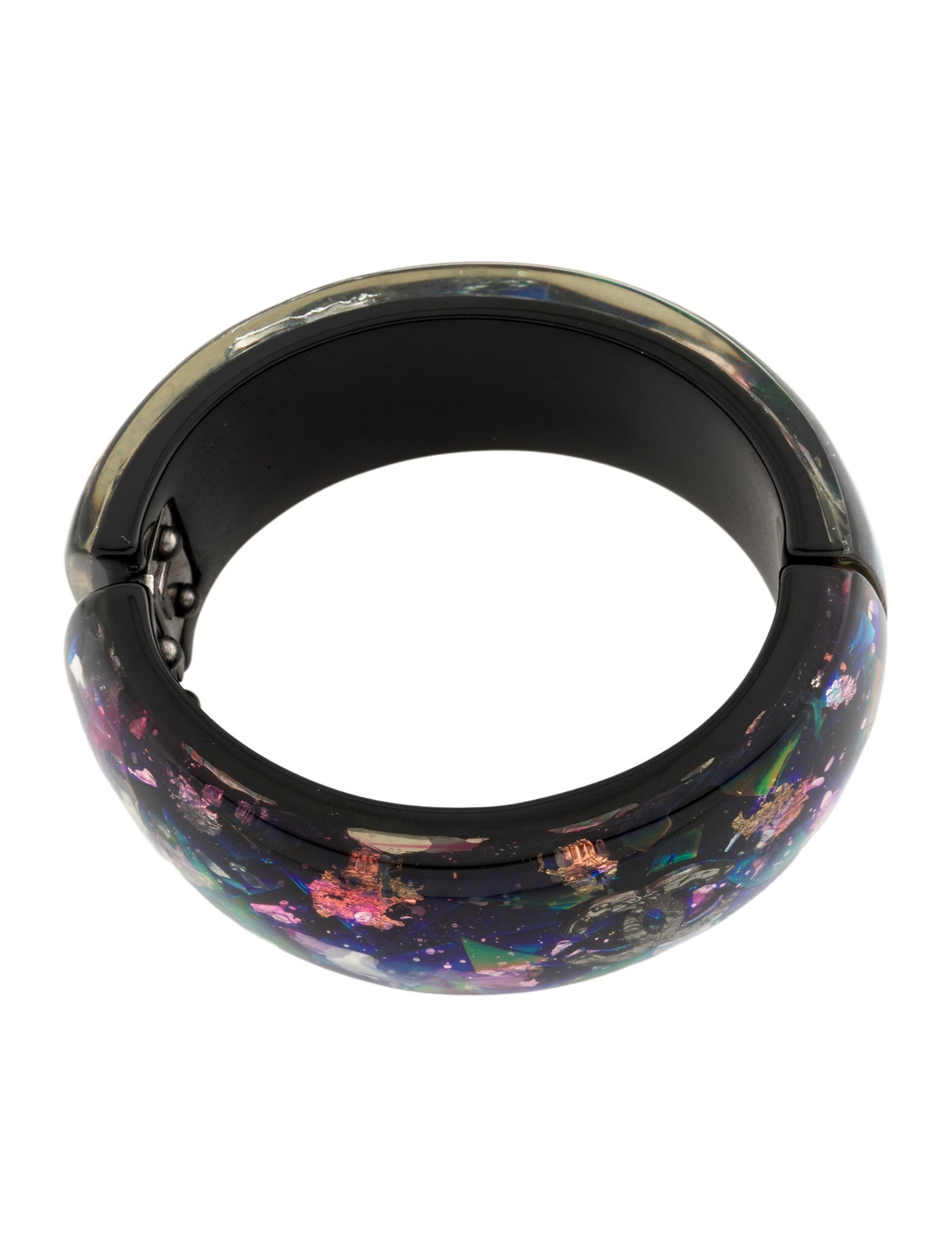 Chanel Foil & Resin CC Bangle