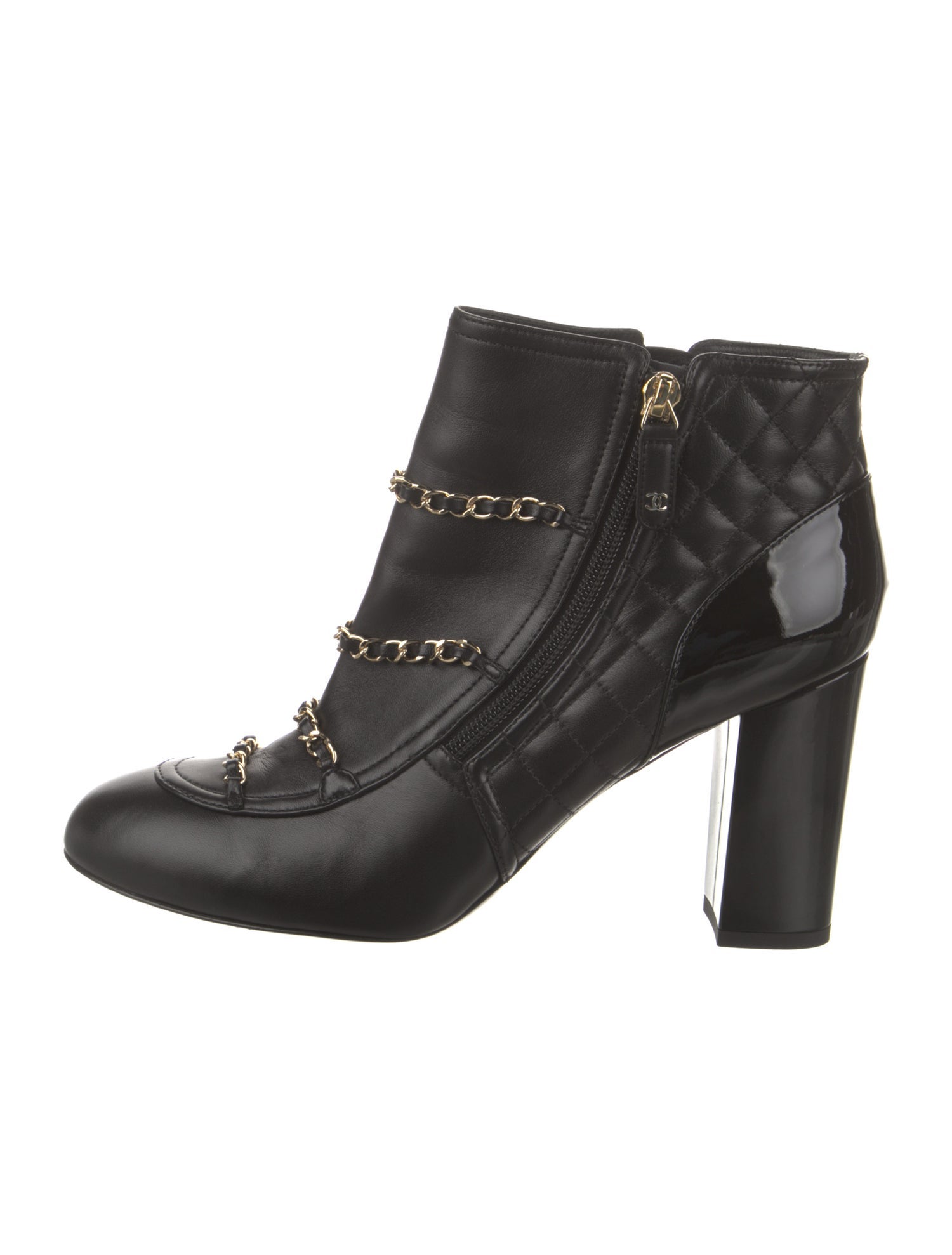 Chanel 2017 Interlocking CC Logo Boots