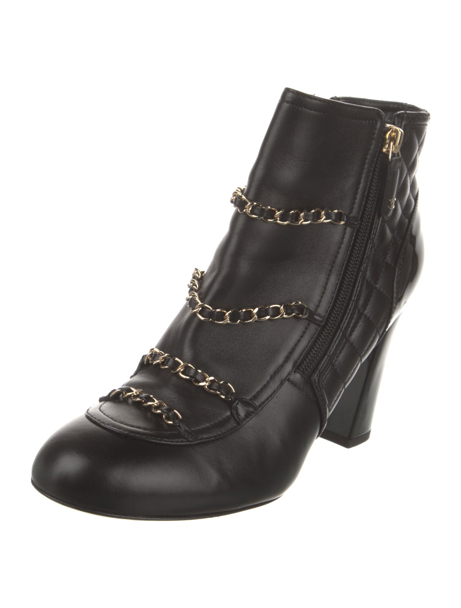 Chanel 2017 Interlocking CC Logo Boots