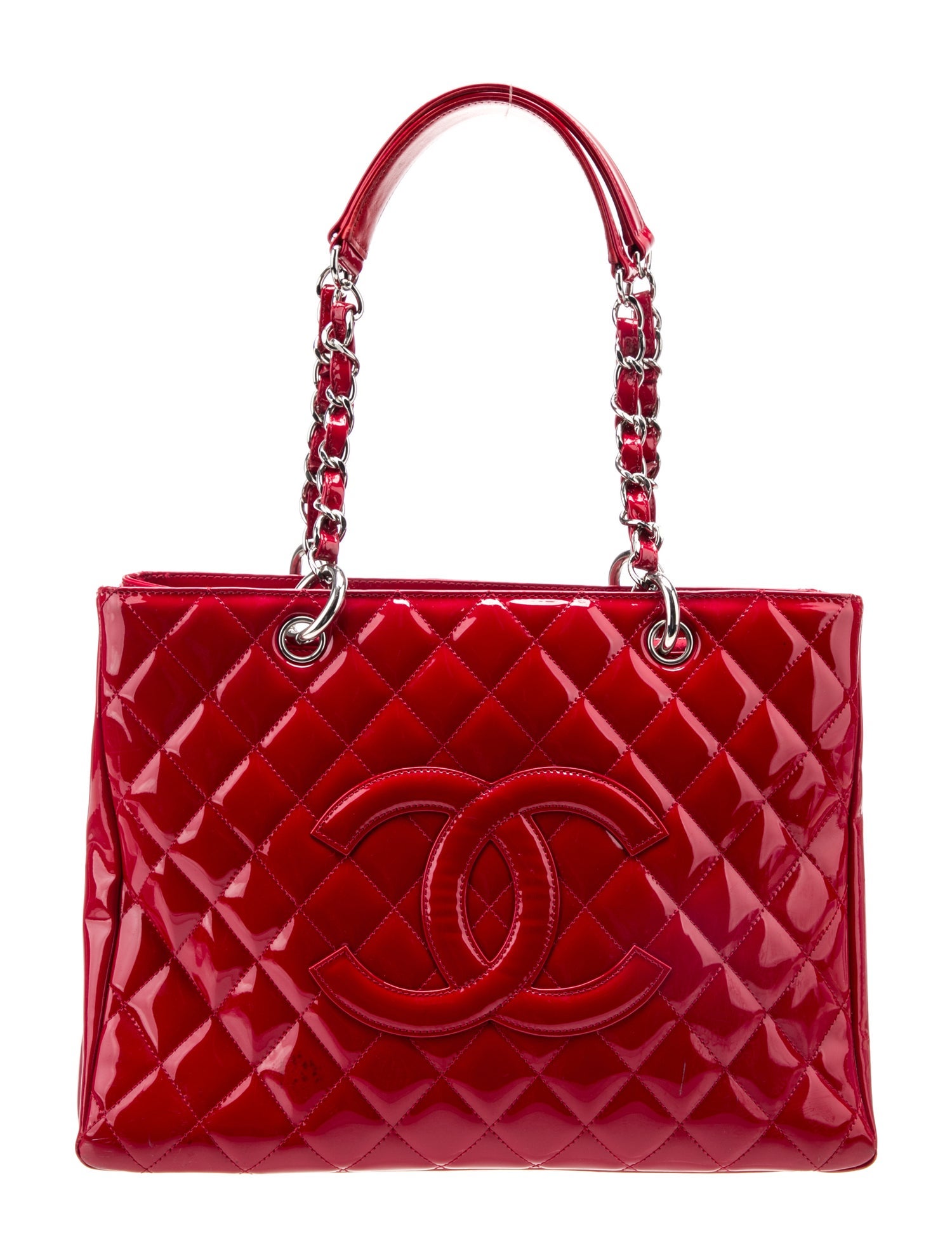 Chanel Patent Grand SHopping Tote