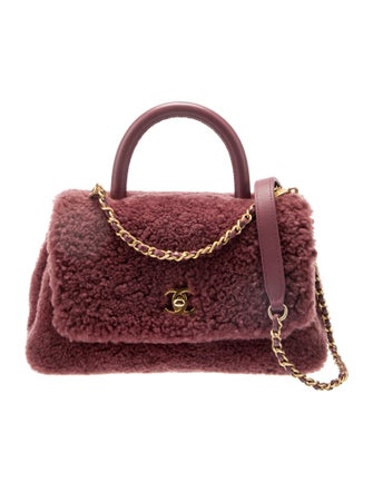 Chanel Mini Shearling Coco Handle Bag