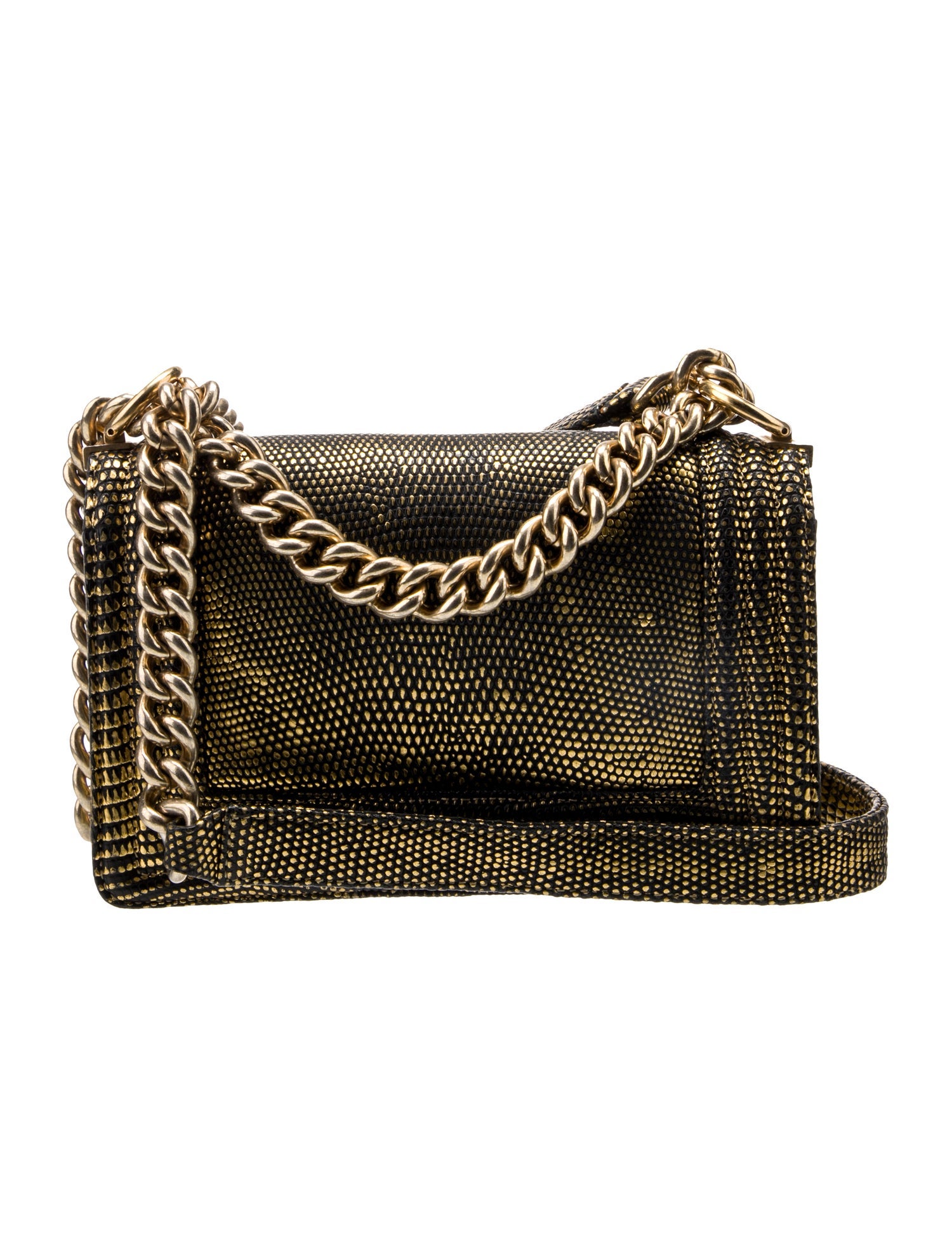 Chanel Lizard Small Boy Flap Bag