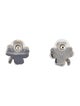 Chanel Mother of Pearl Clover Stud Earrings