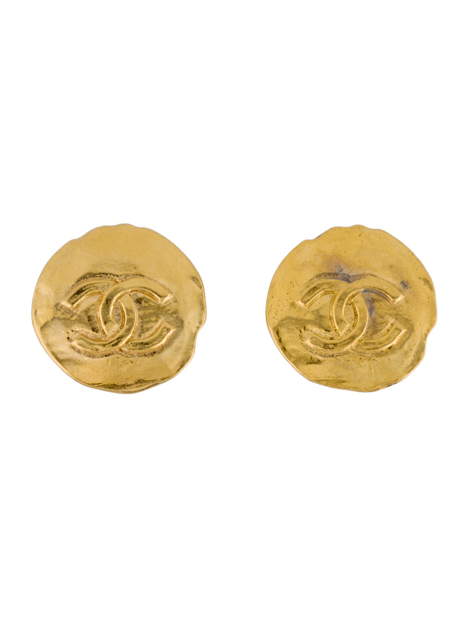 Chanel Vintage CC Clip-On Earrings