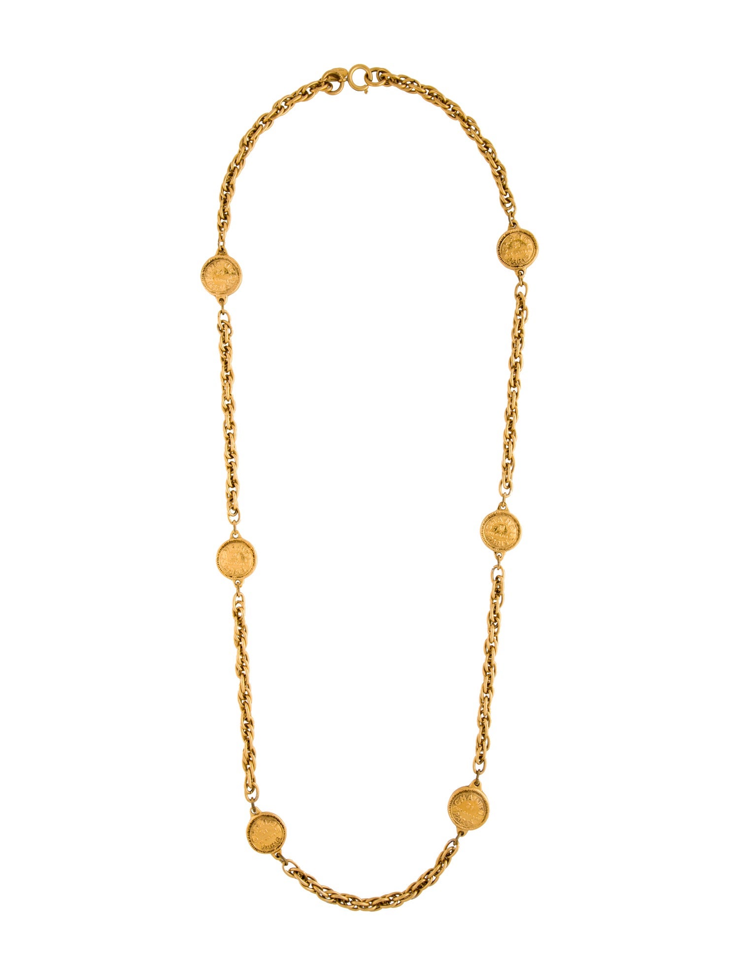 Chanel Vintage 31 Rue Cambon Station Necklace