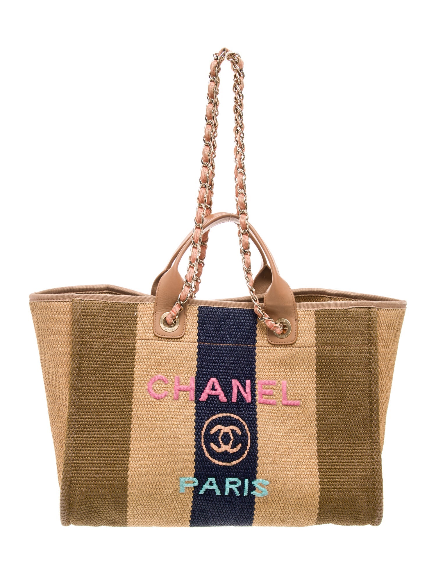 Chanel Medium Raffia Deauville Tote