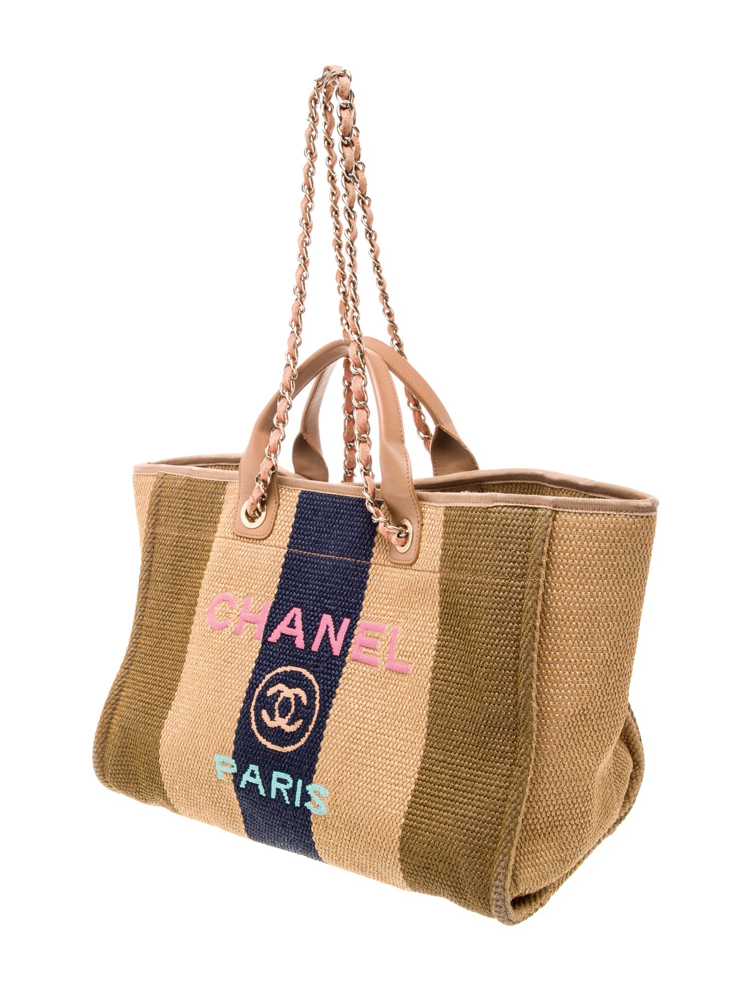 Chanel Medium Raffia Deauville Tote