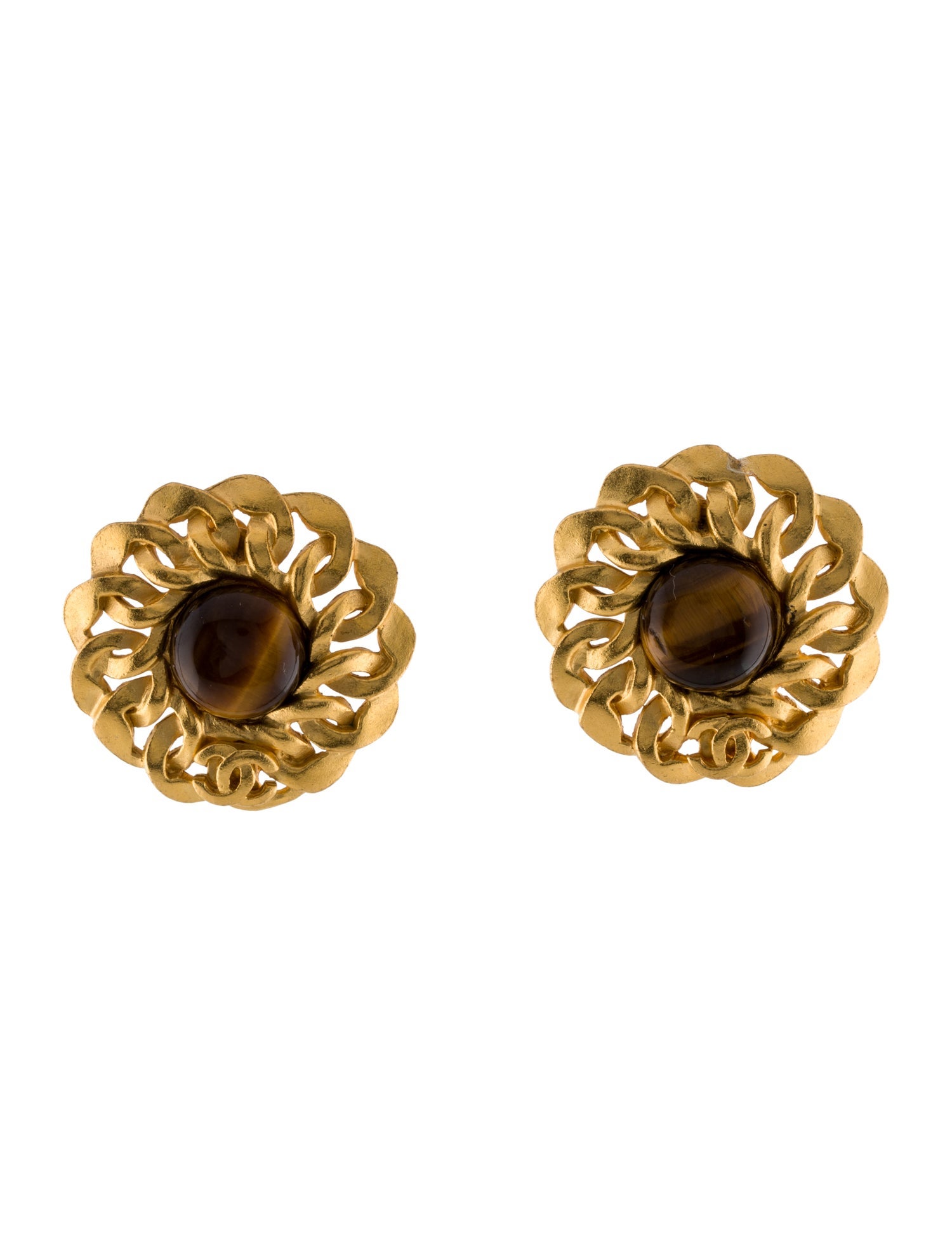 Chanel Vintage CC Clip-On Earrings