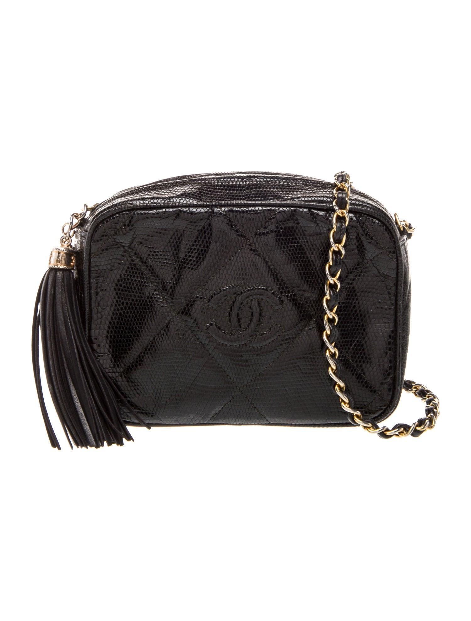 Chanel Vintage Lizard Camera Bag