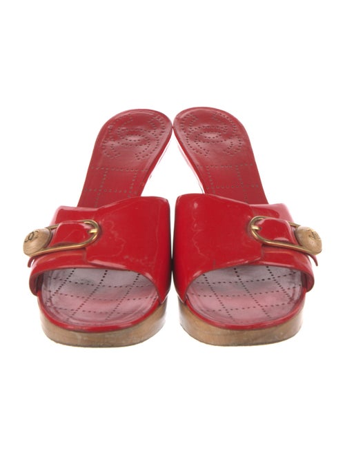 Chanel Vintage Interlocking CC Logo Slides