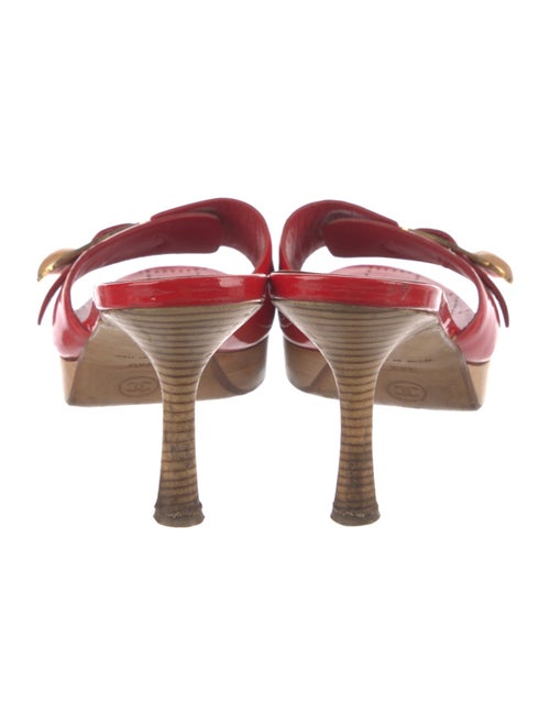 Chanel Vintage Interlocking CC Logo Slides