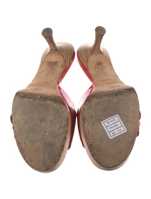 Chanel Vintage Interlocking CC Logo Slides