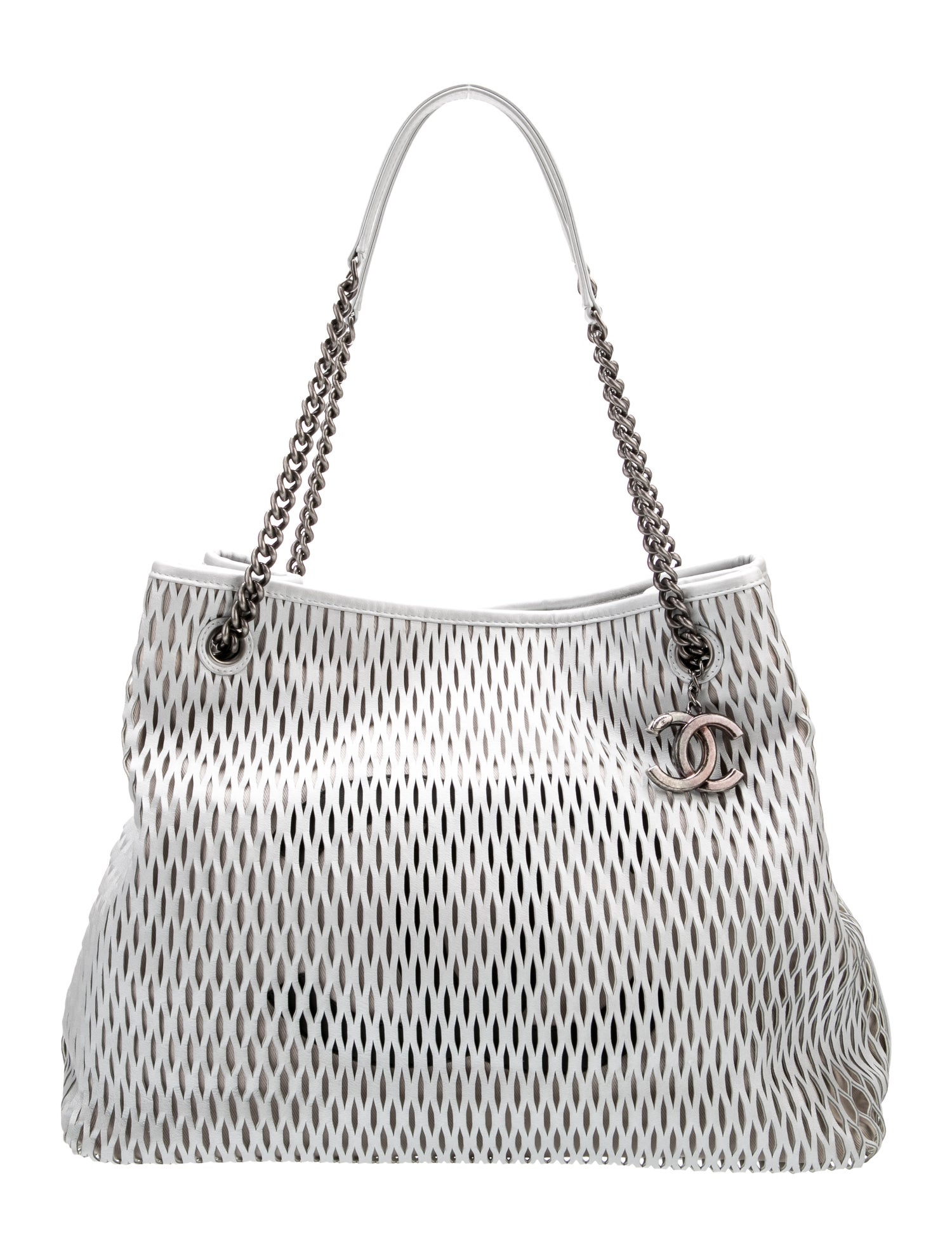 Chanel Laser Cut Perforated CC Tote