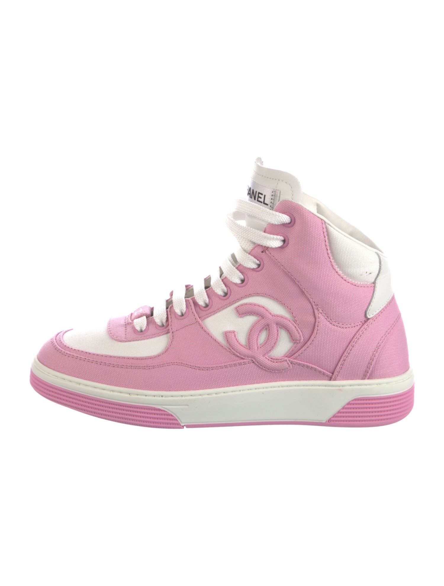 Chanel 2024 Interlocking CC Logo Wedge Sneakers