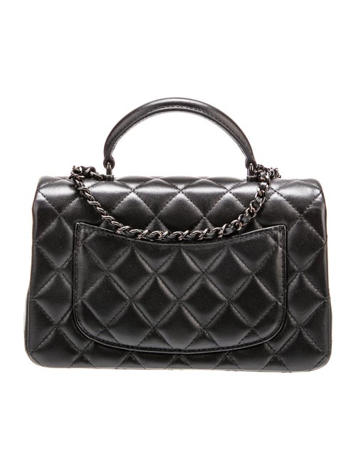Chanel Classic Rectangular Mini So Black Top Handle Flap Bag