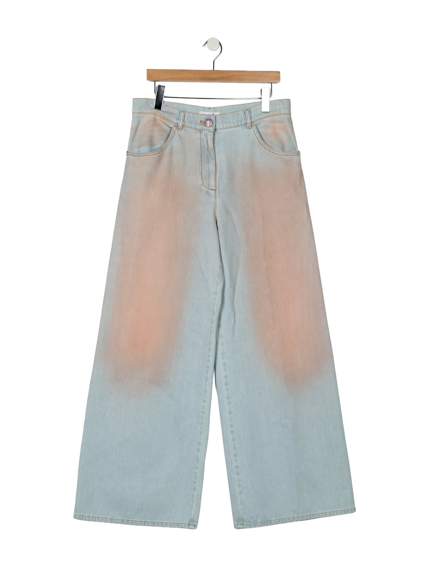 Chanel 2024 Wide Leg Denim Jeans w/ Tags