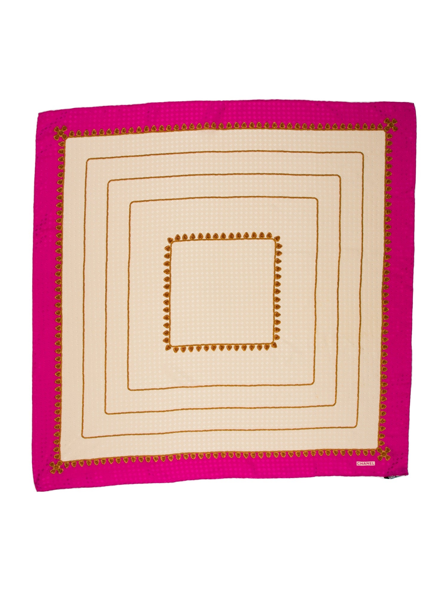 Chanel Jacquard Silk Scarf