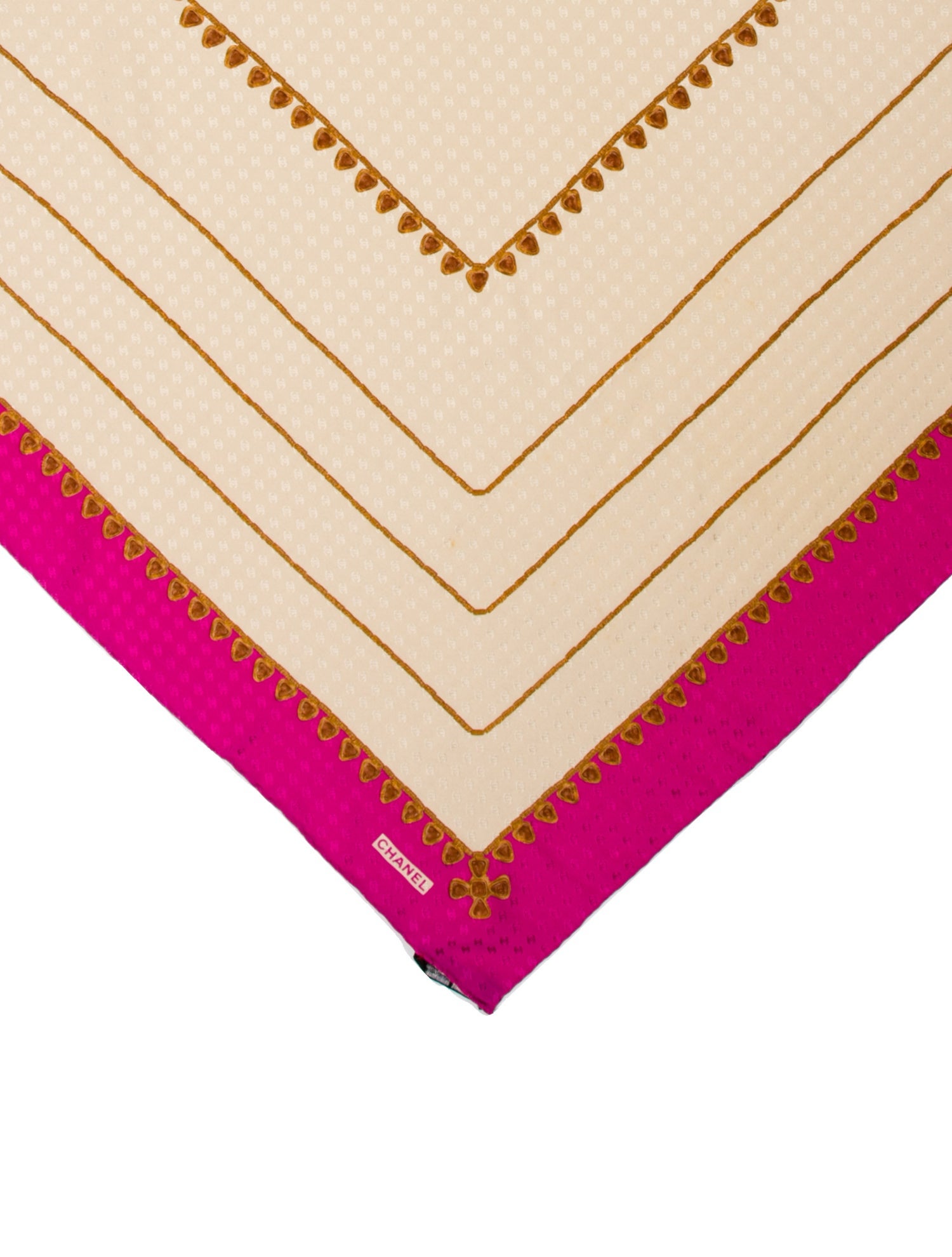 Chanel Jacquard Silk Scarf