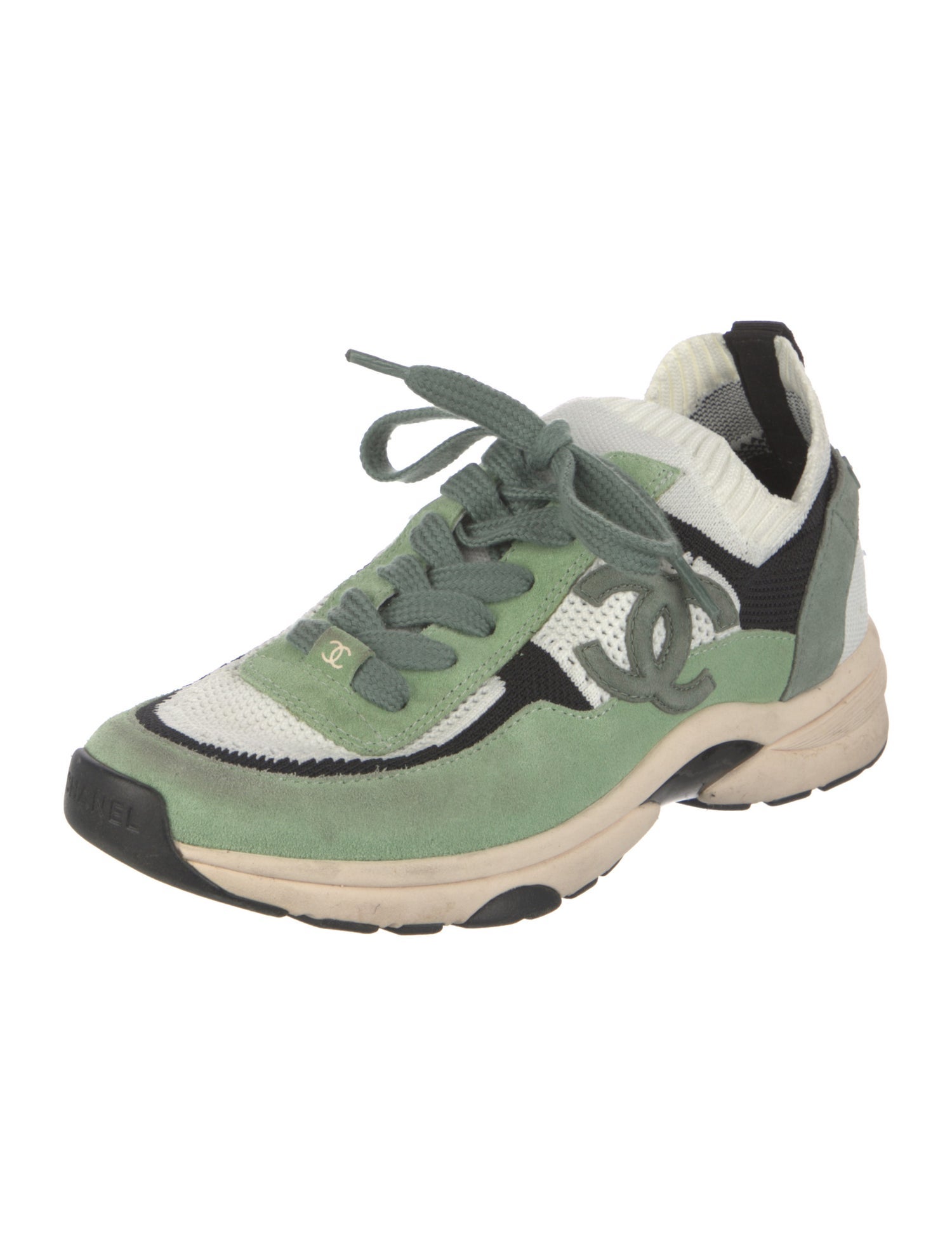Chanel Interlocking CC Logo Athletic Sneakers