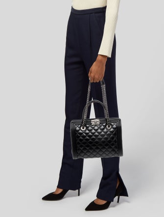 Chanel Double Stitch Boy Tote