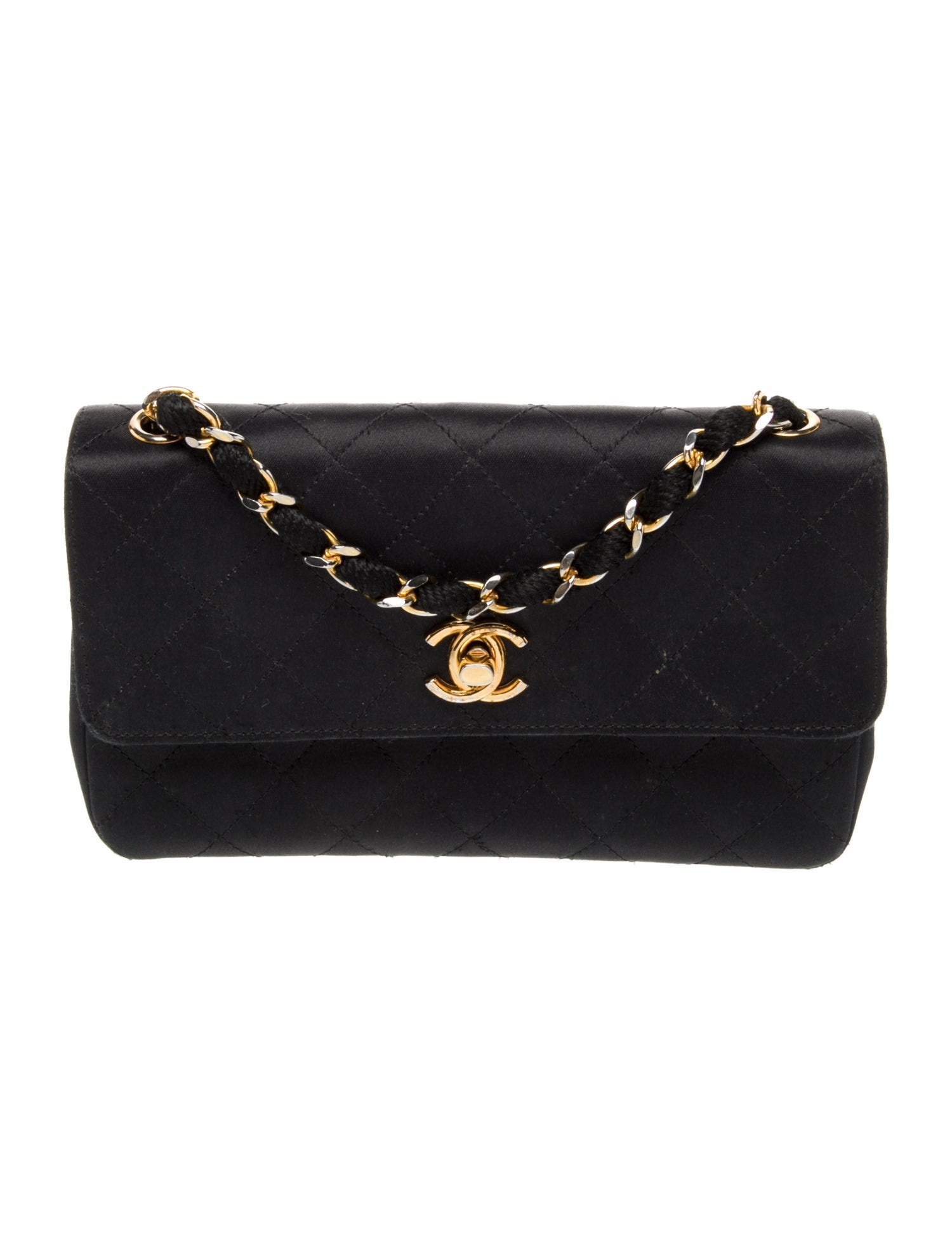 Chanel Classic Satin Rectangular Mini Flap Bag