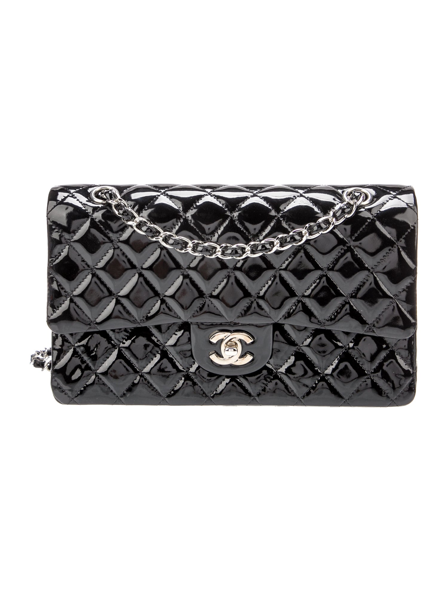 Chanel Classic Medium Patent Double Flap Bag
