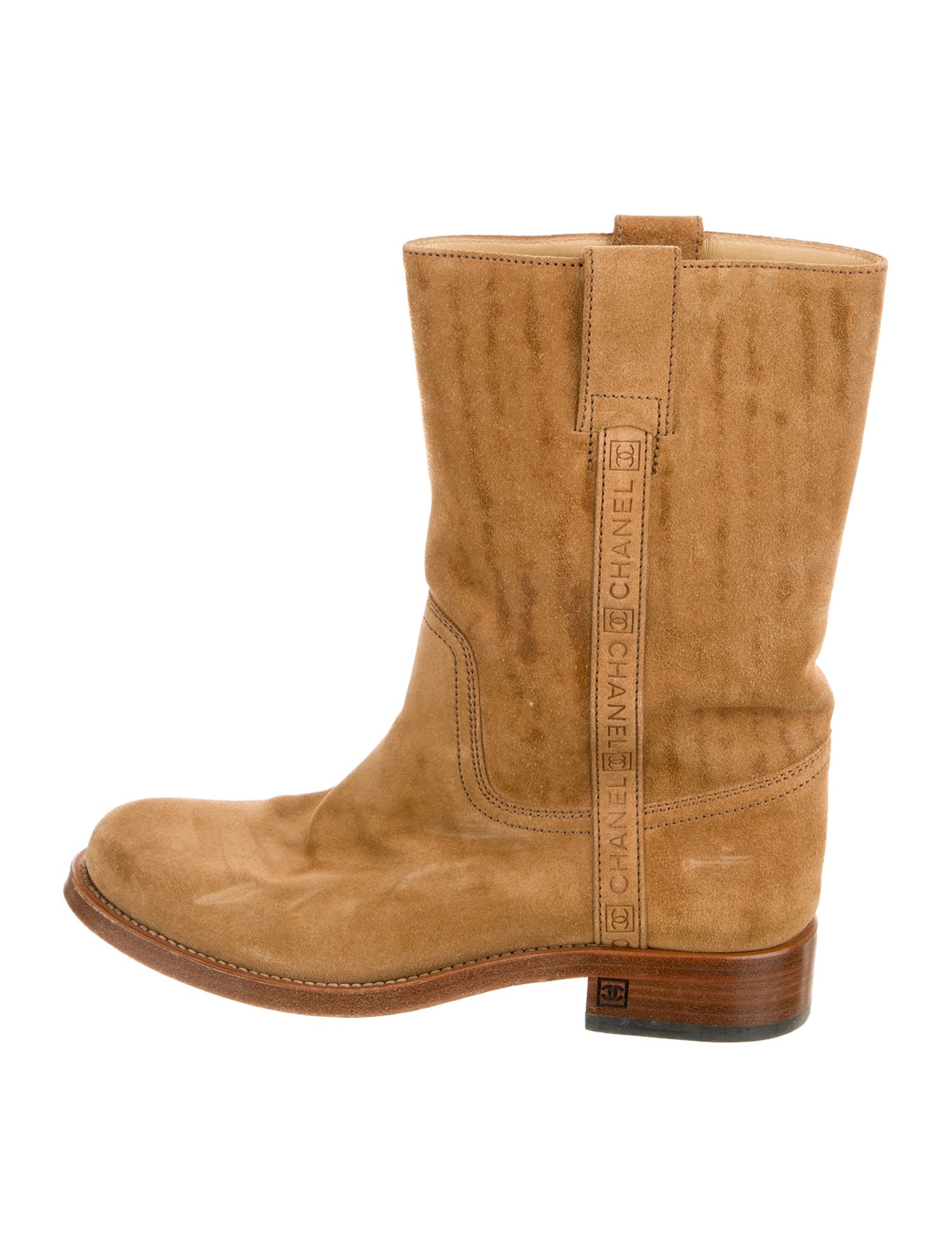 Chanel 2009 Interlocking CC Logo Boots