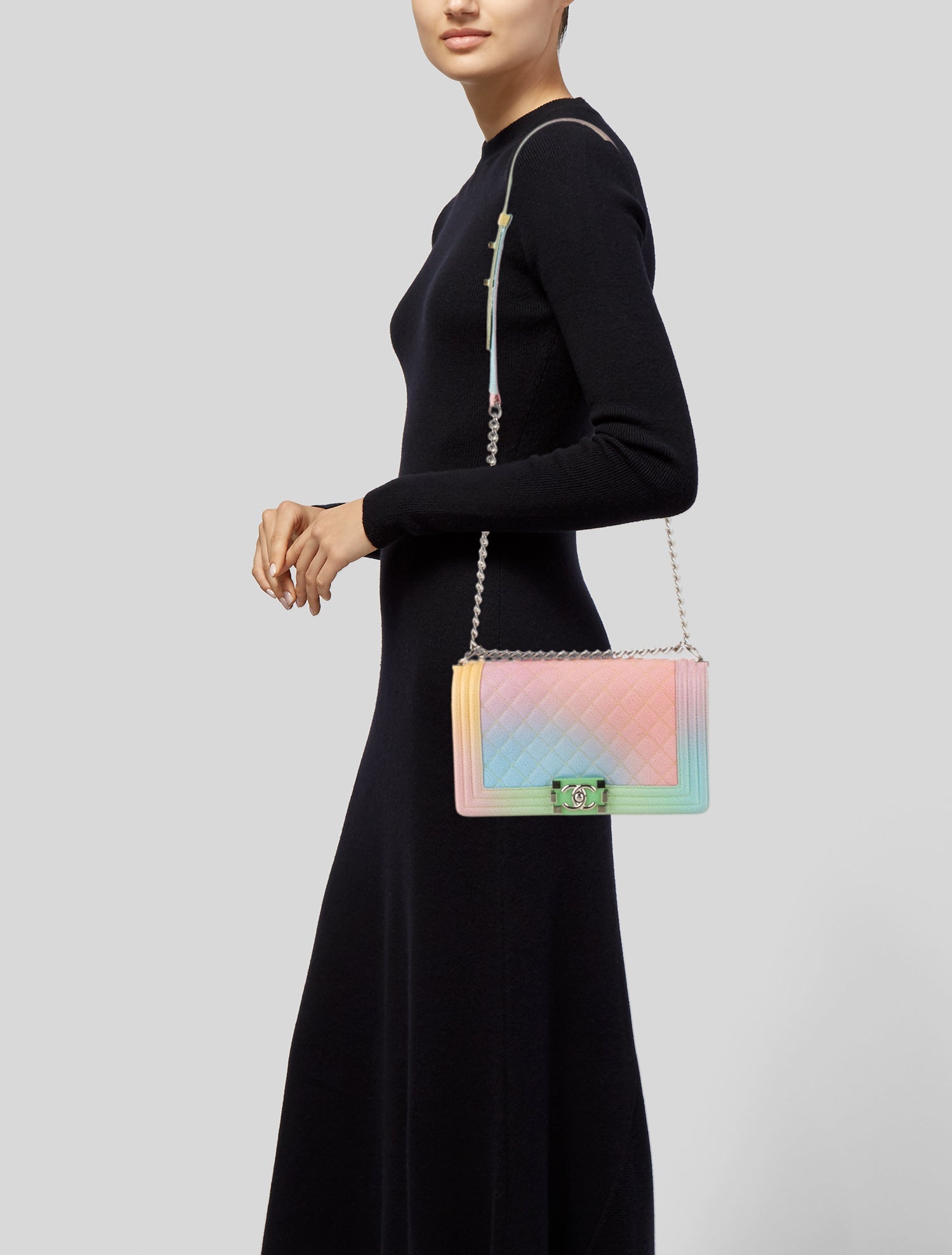 Chanel Paris-Cuba Medium Boy Rainbow Bag