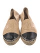 Chanel Interlocking CC Logo Lambskin Espadrilles