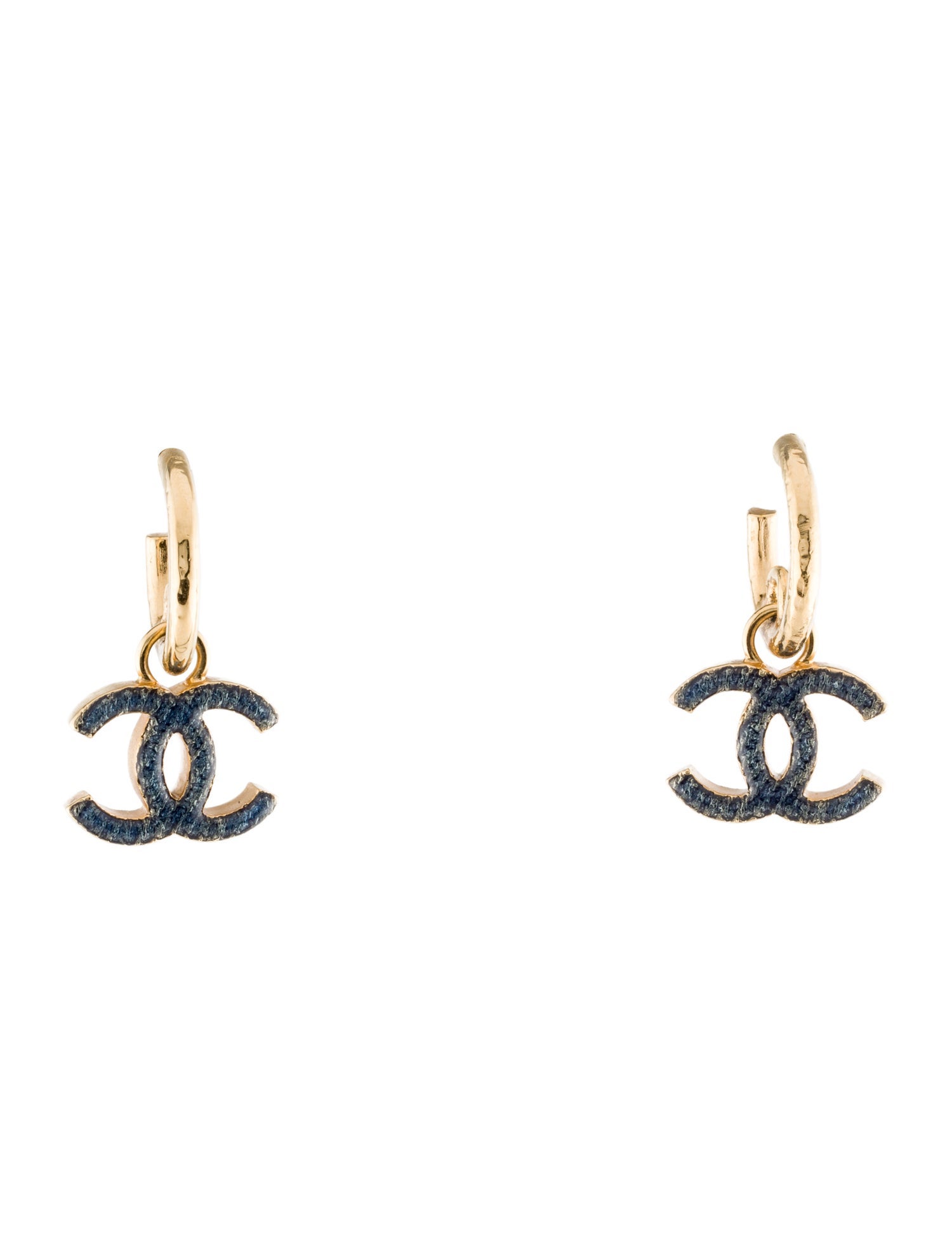 Chanel 2024 Enamel CC Drop Earring