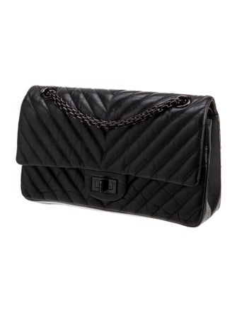Chanel Reissue 225 So Black Double Flap Bag