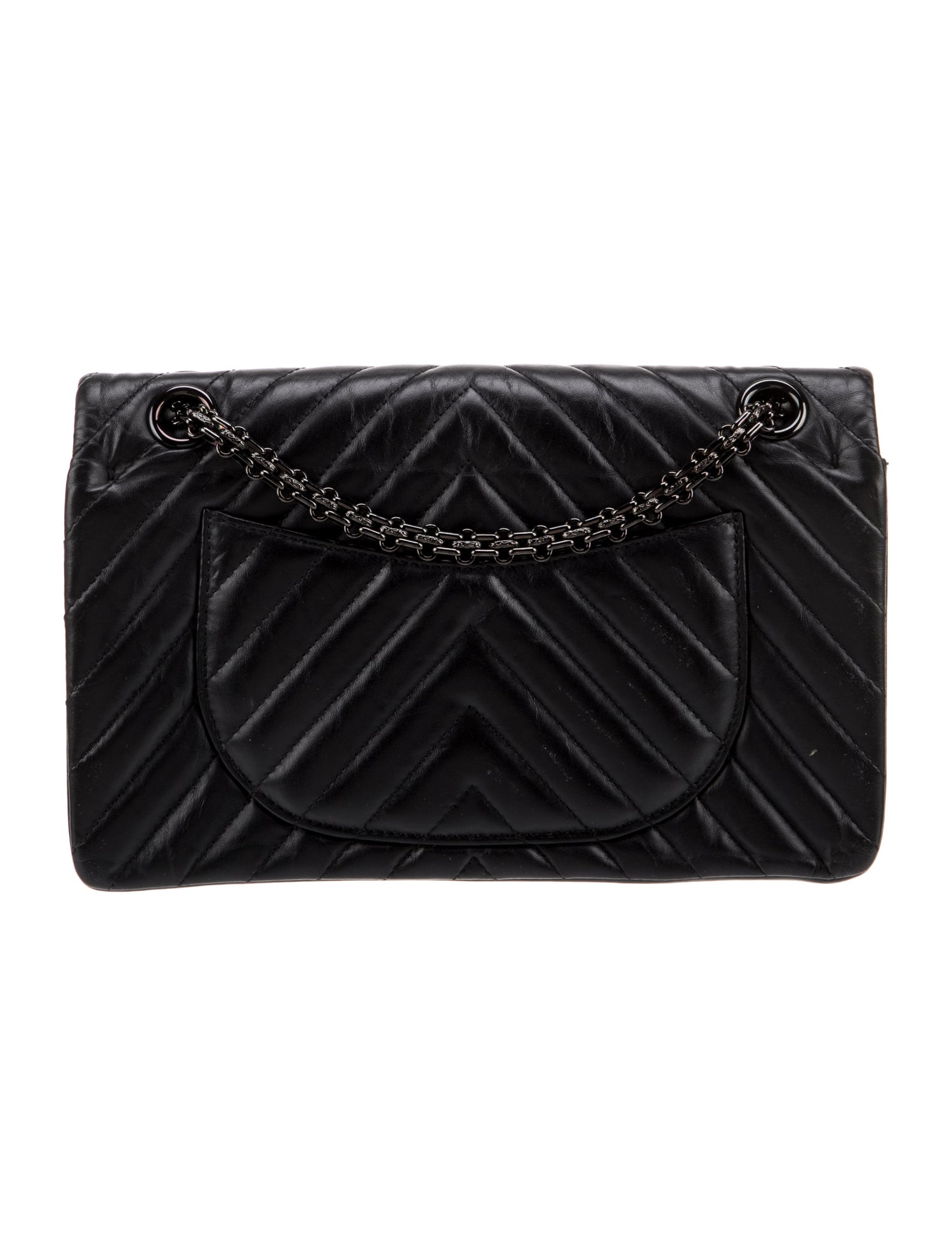 Chanel Reissue 225 So Black Double Flap Bag