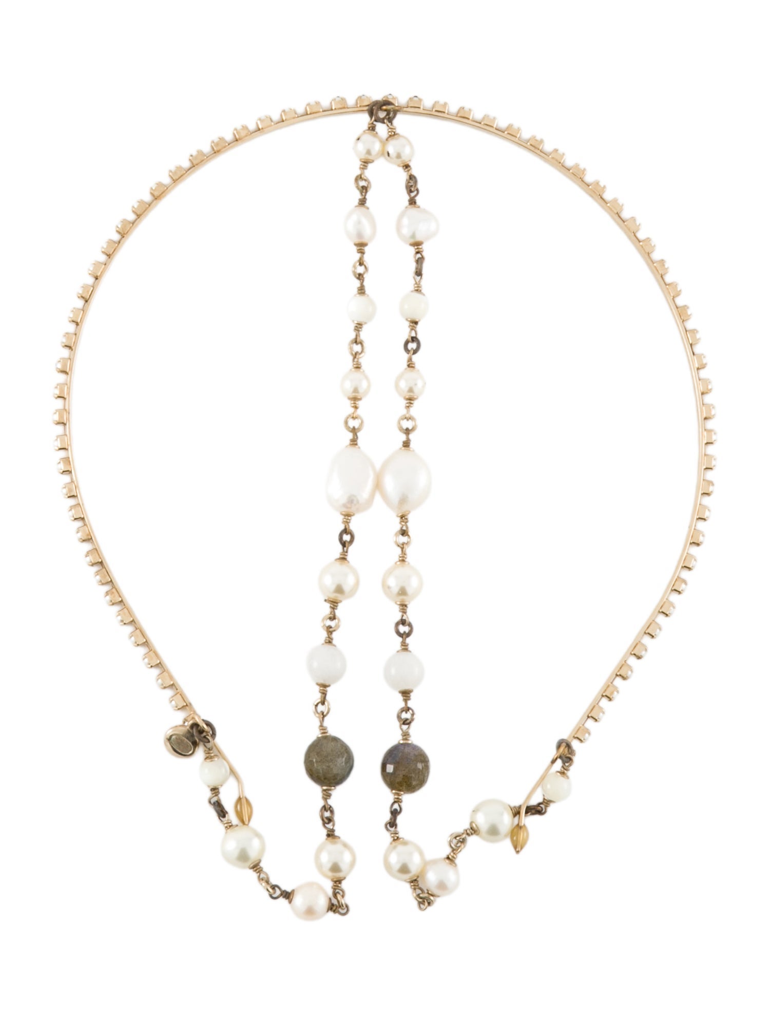 Chanel Faux Pearl Headband