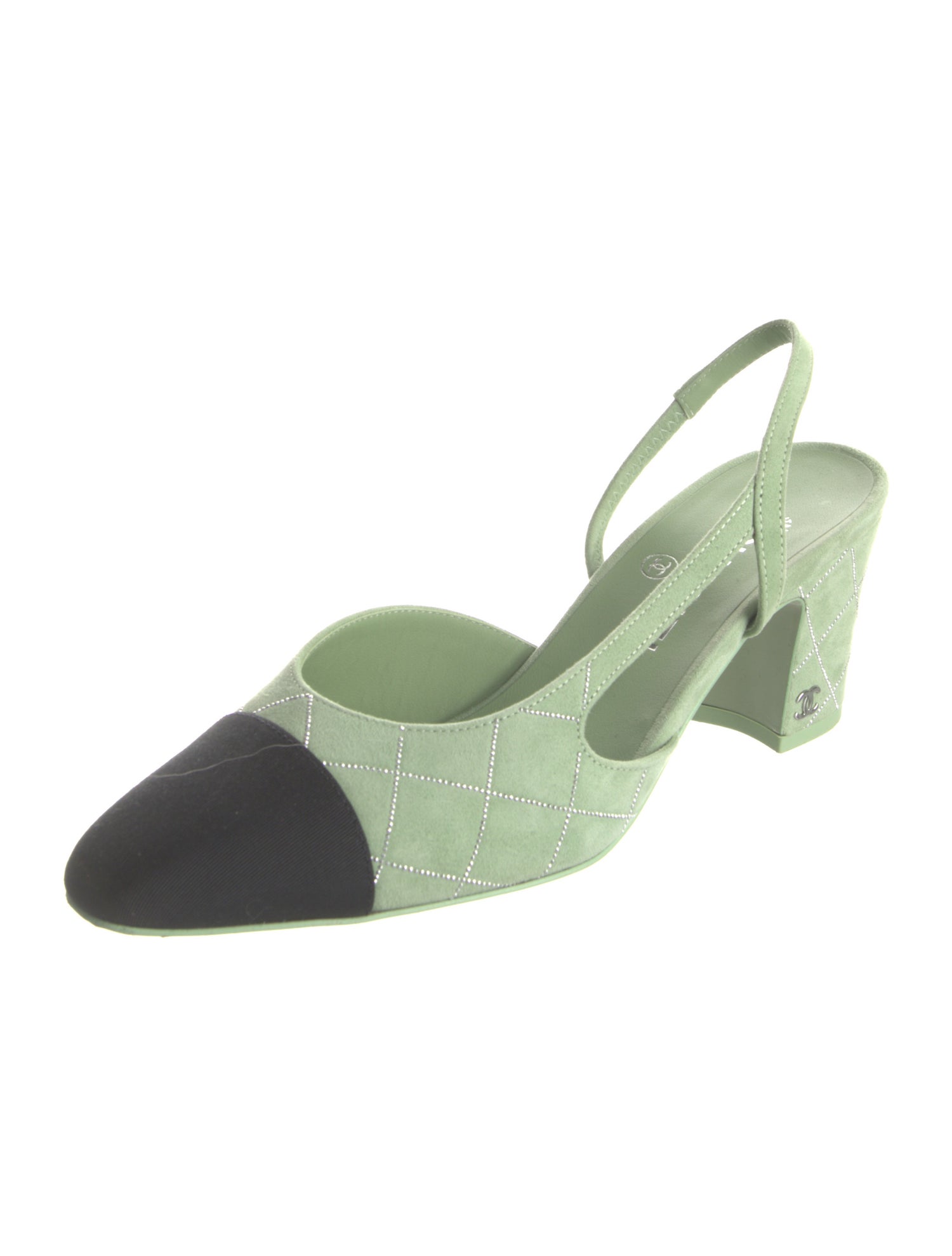 Chanel 2025 Interlocking CC Logo Slingback Pumps